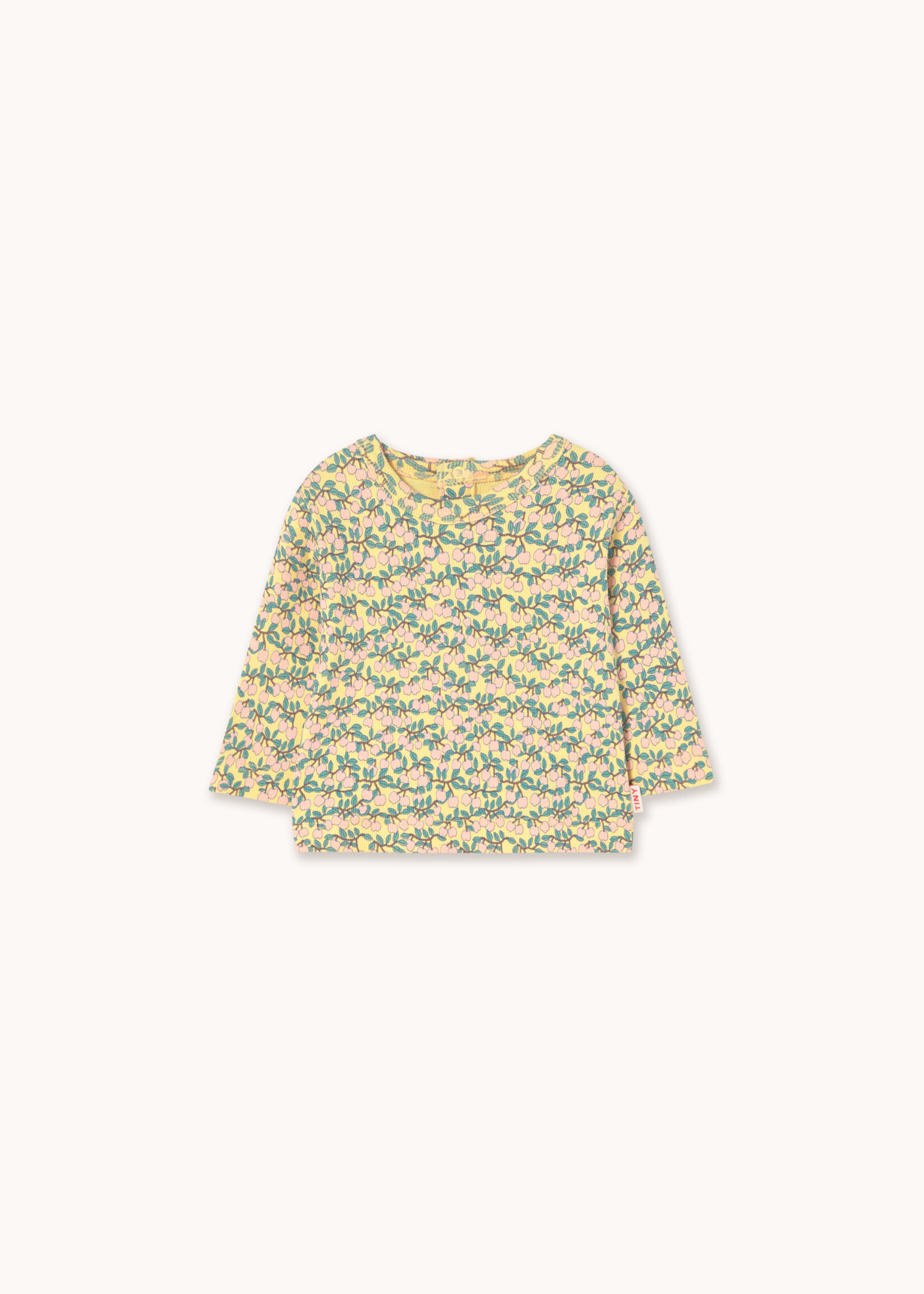 Tiny Cottons Mini apples rib baby tee  Mellow yellow - Tiny Cottons