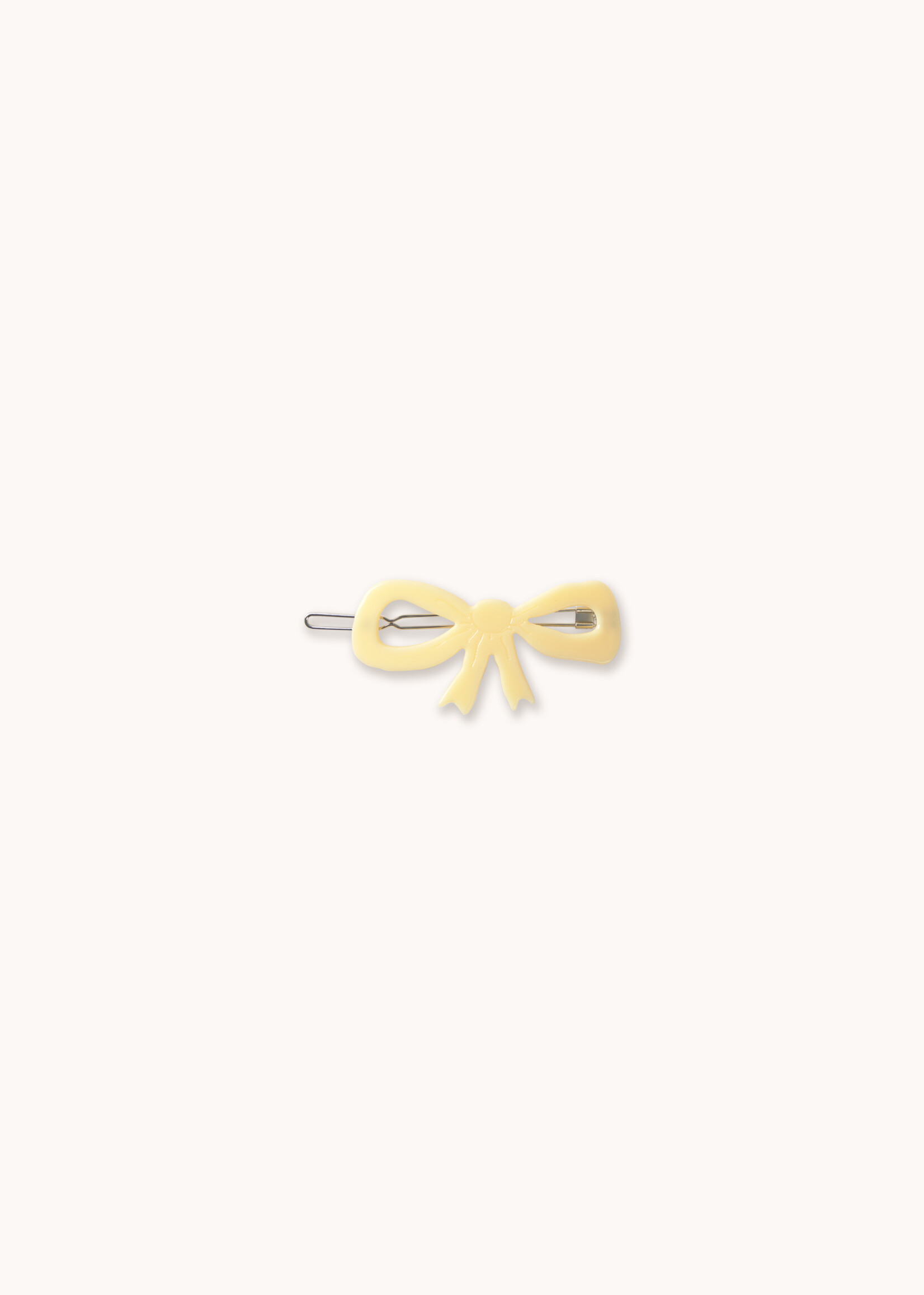 Tiny Cottons Bow big clip Light cream - Tiny Cottons