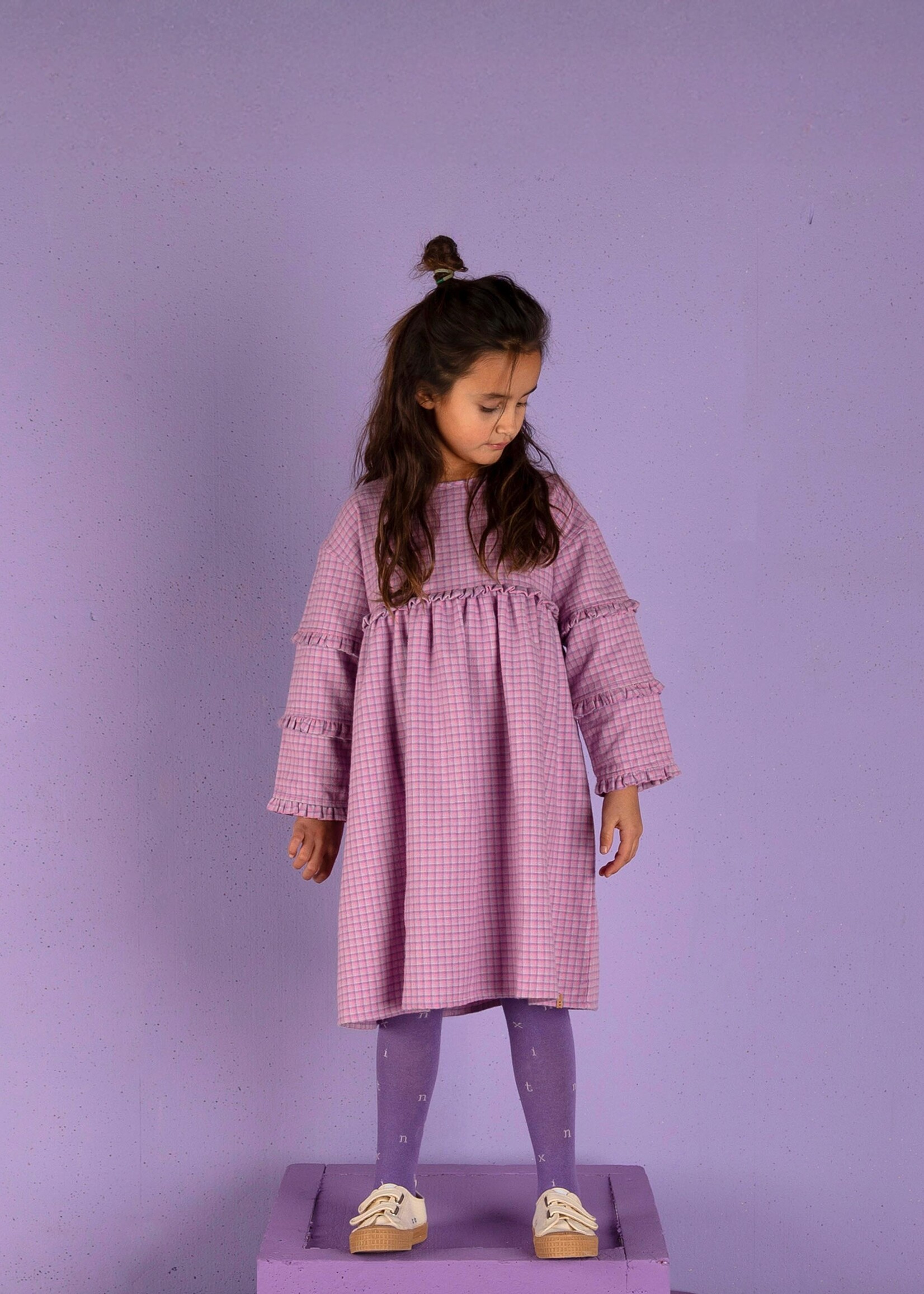 Nixnut Feel dress Lila Checkered - Nixnut
