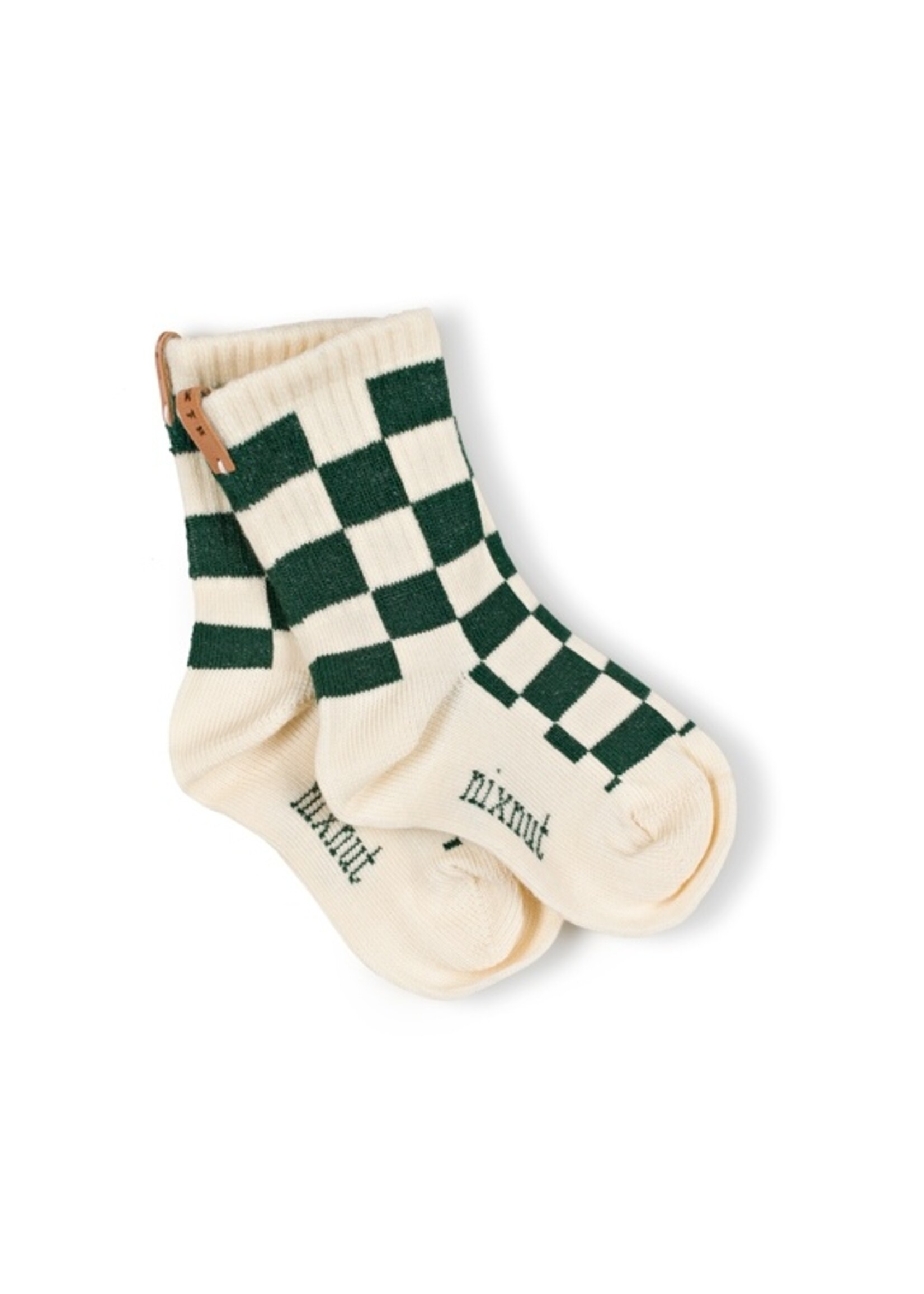 Nixnut Checkered socks Snow - Nixnut