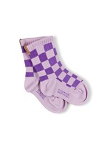 Nixnut Checkered socks Purple - Nixnut