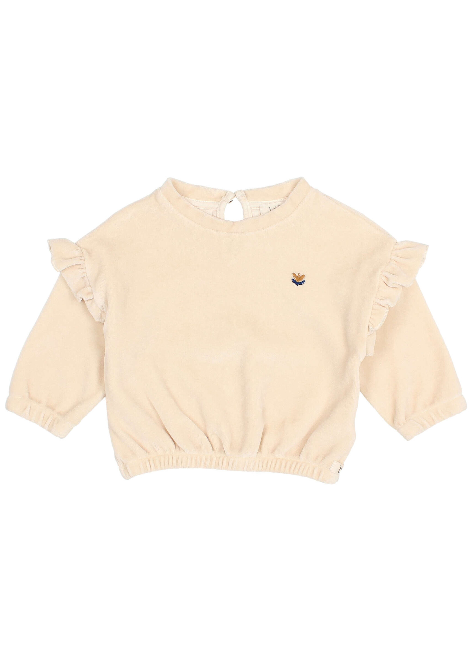 Buho Barcelona BB Velvet sweatshirt Ivory -  Buho