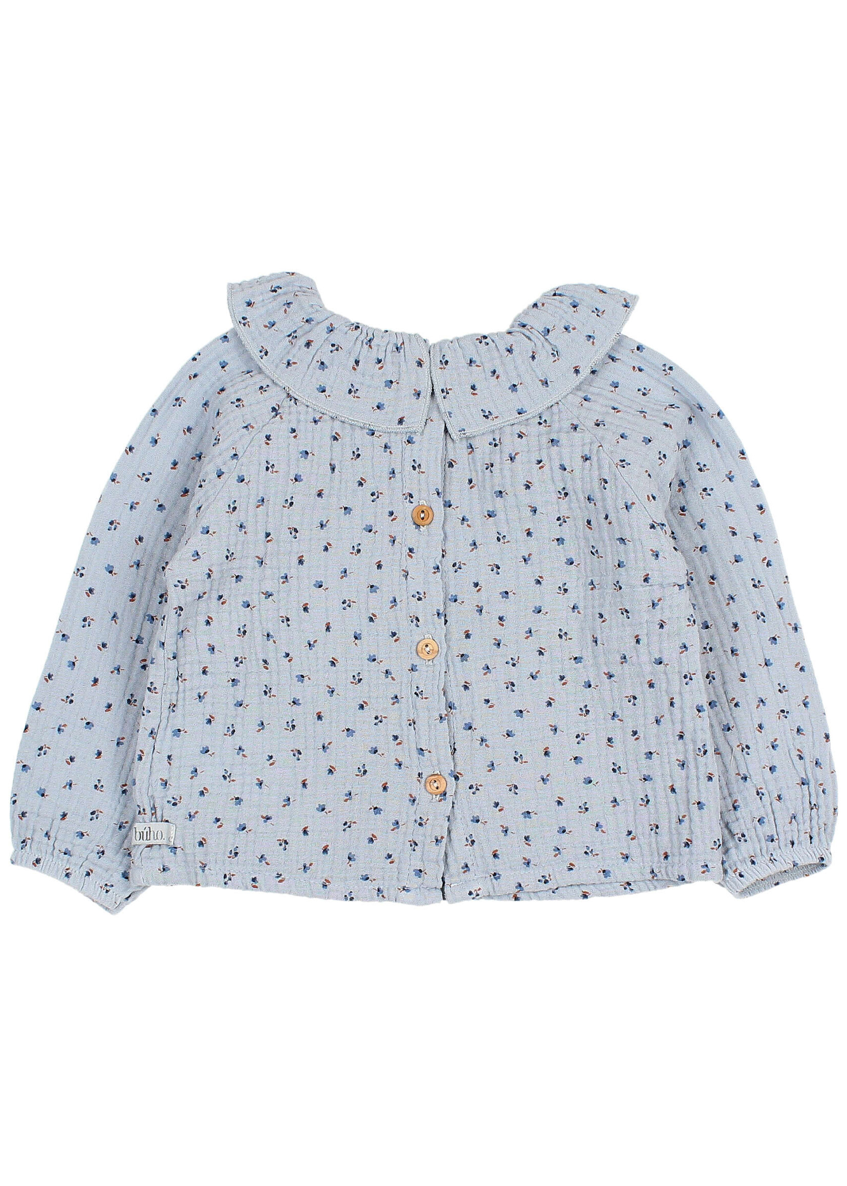 Buho Barcelona BB Fall blouse Soft blue - Buho
