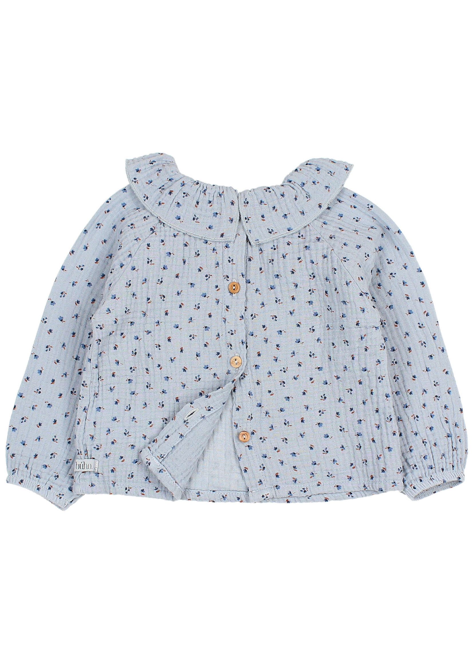Buho Barcelona BB Fall blouse Soft blue - Buho