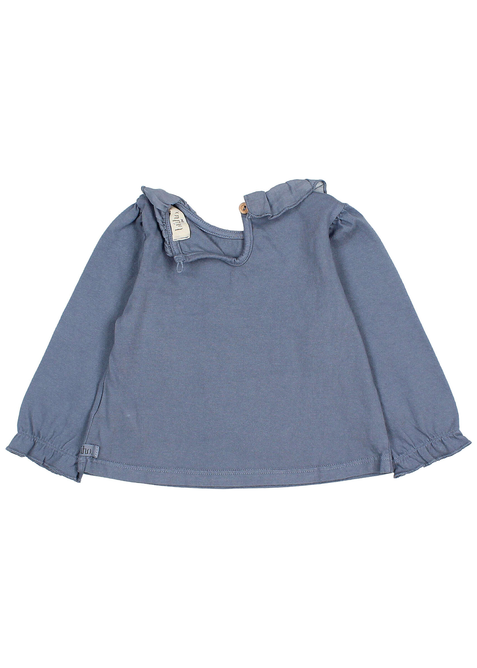 Buho Barcelona BB Ruffle tshirt Artic blue -  Buho