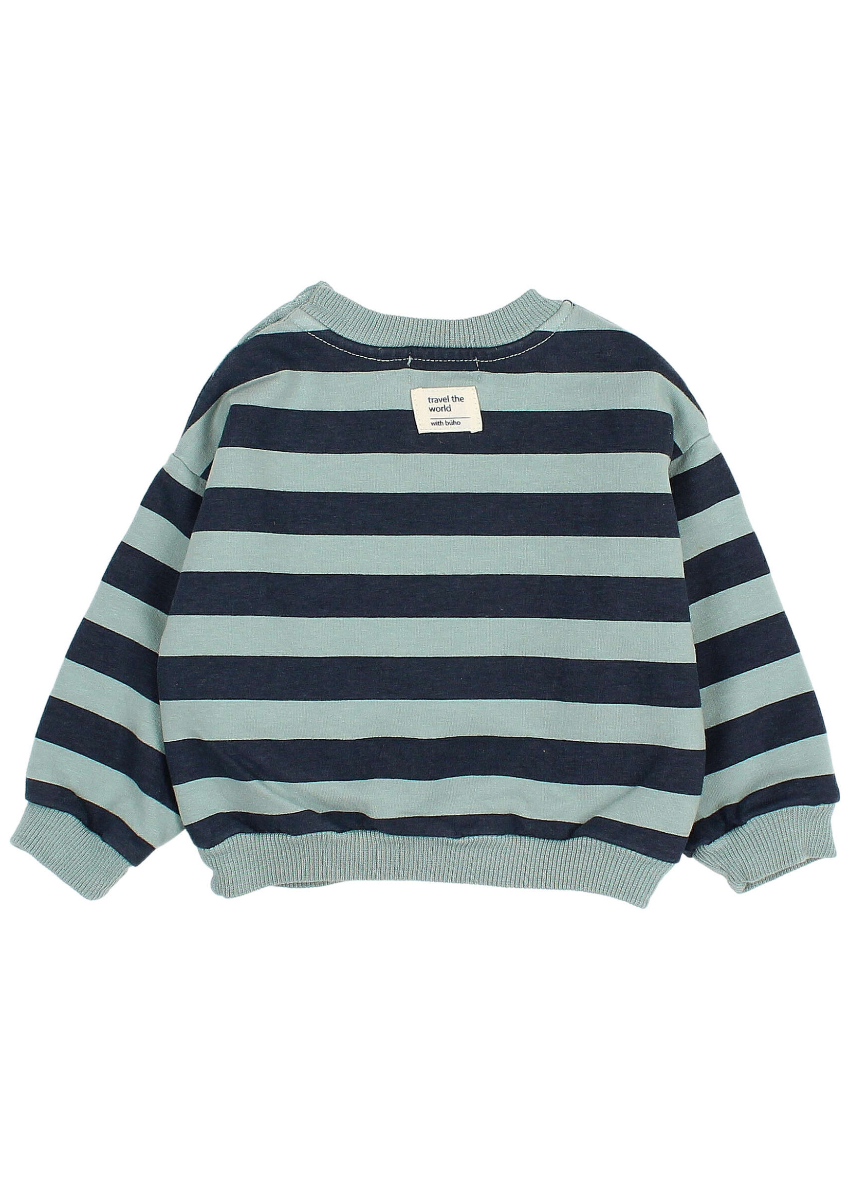 Buho Barcelona BB Stripes sweatshirt Alpine green -  Buho