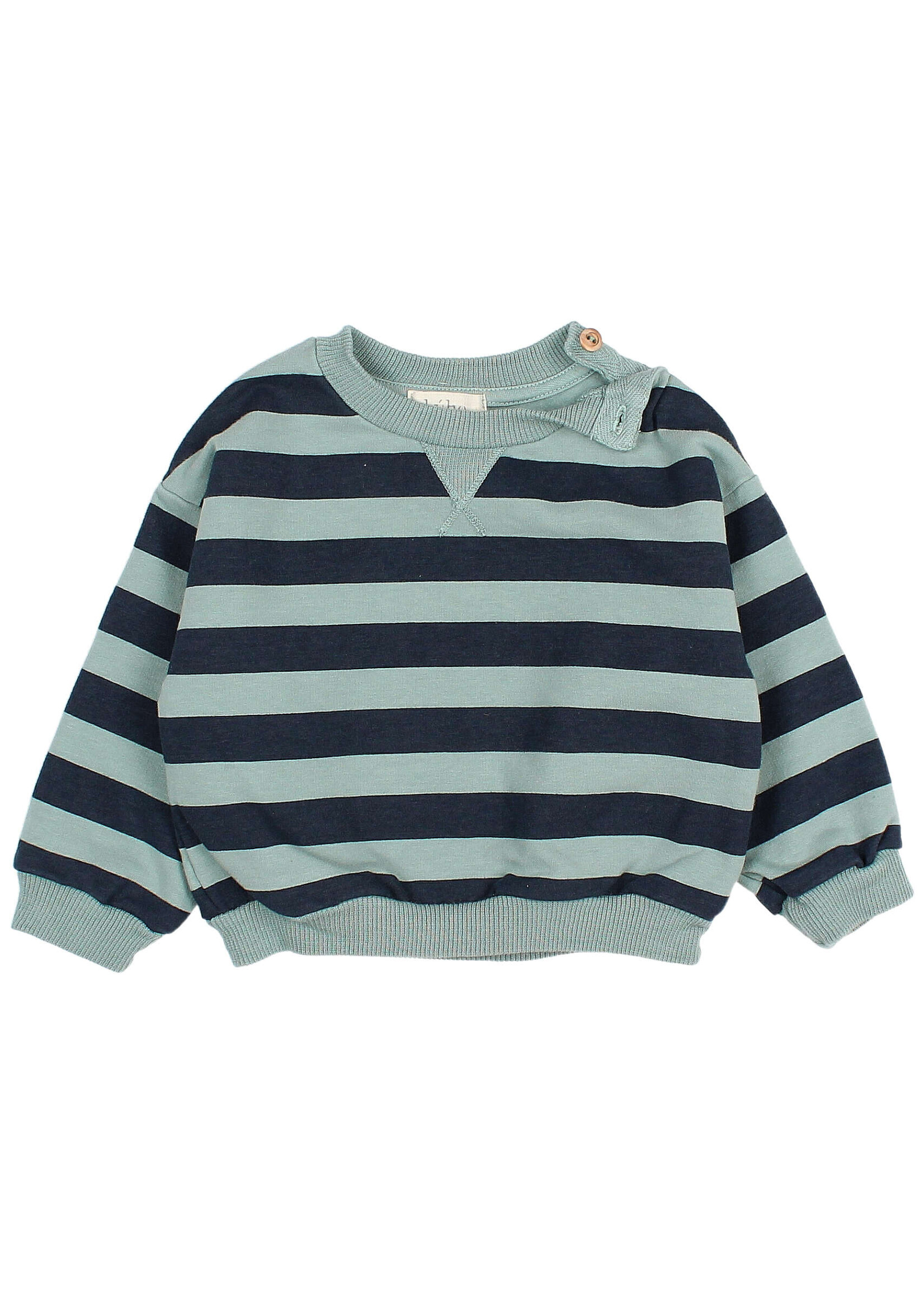 Buho Barcelona BB Stripes sweatshirt Alpine green -  Buho
