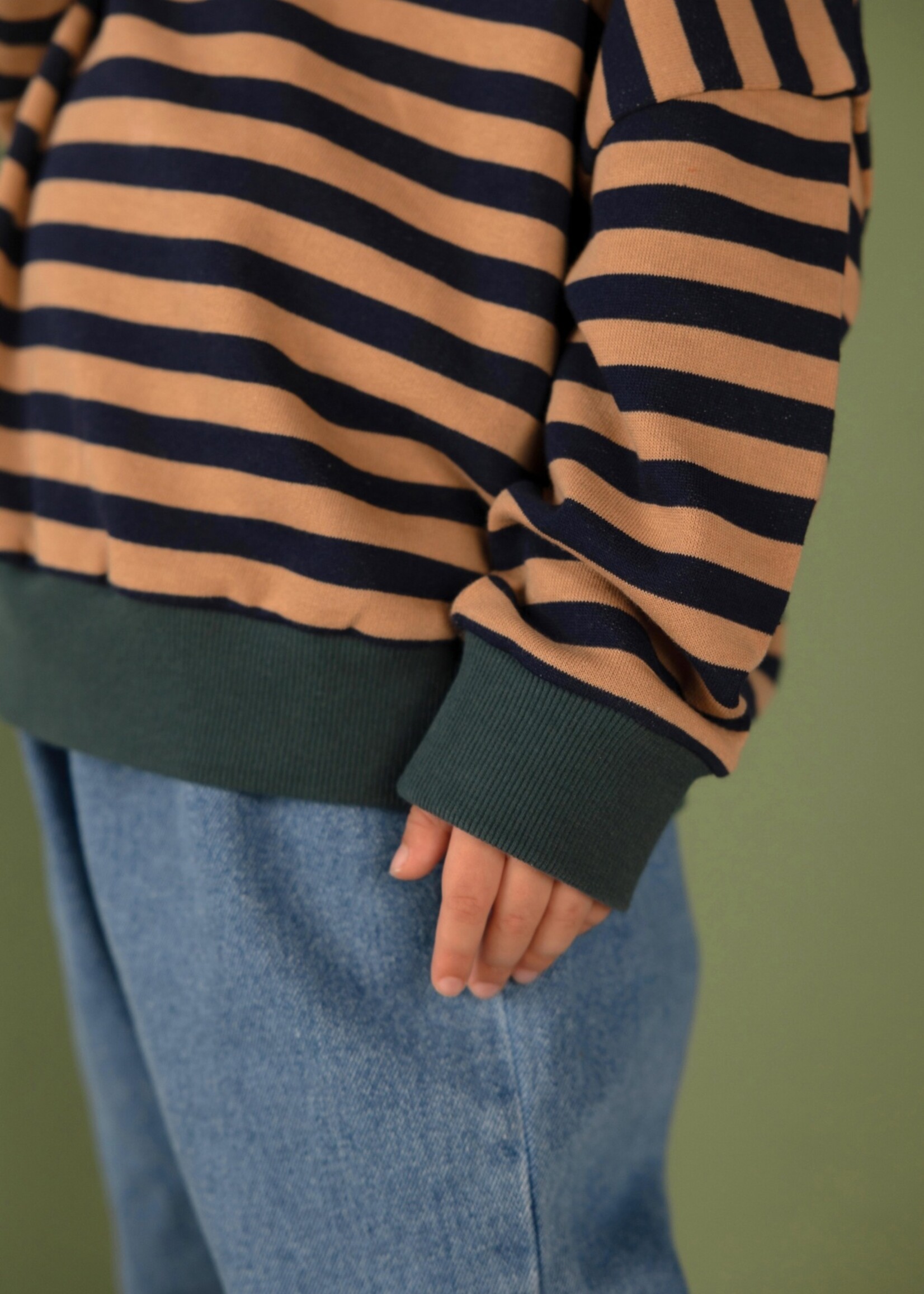 Nixnut Rel sweater Navy stripe - Nixnut
