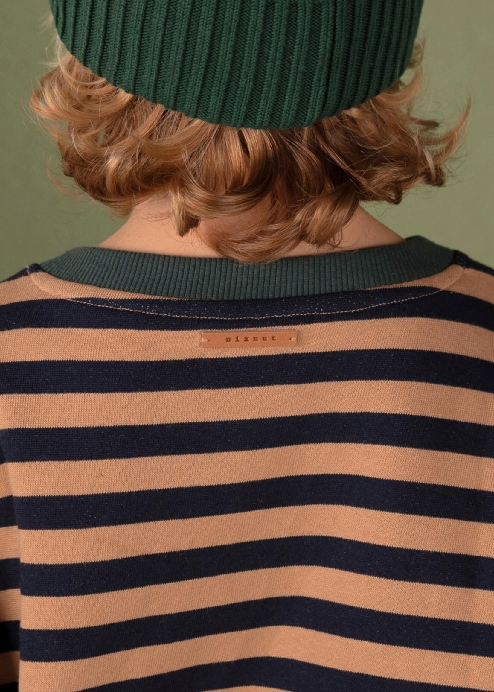 Nixnut Rel sweater Navy stripe - Nixnut