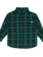 Jenest Scott shirt Navy blue green check - Jenest