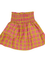 Jenest Elle skirt Aop gold fuchsia - Jenest