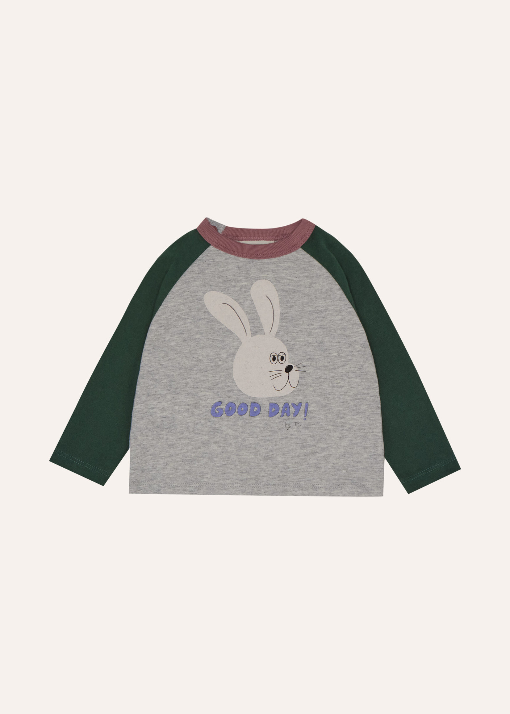 The campamento Rabbit good day baby tee Grey - The Campamento