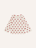 The campamento Red bows baby tshirt Ecru - The Campamento
