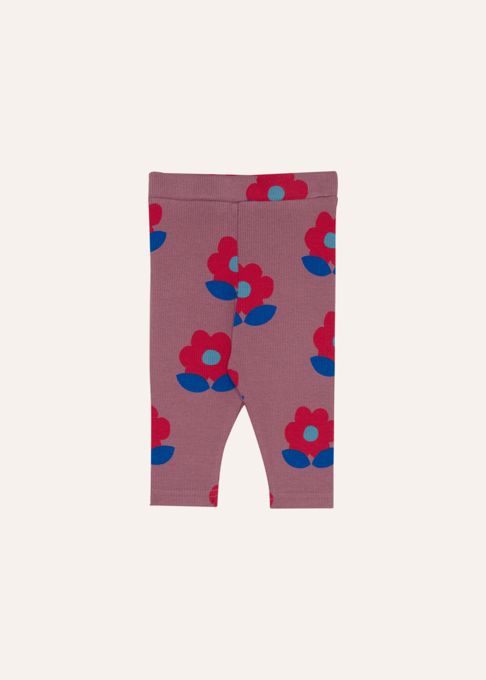 The campamento Big flowers baby leggings  purple 86/92- The Campamento