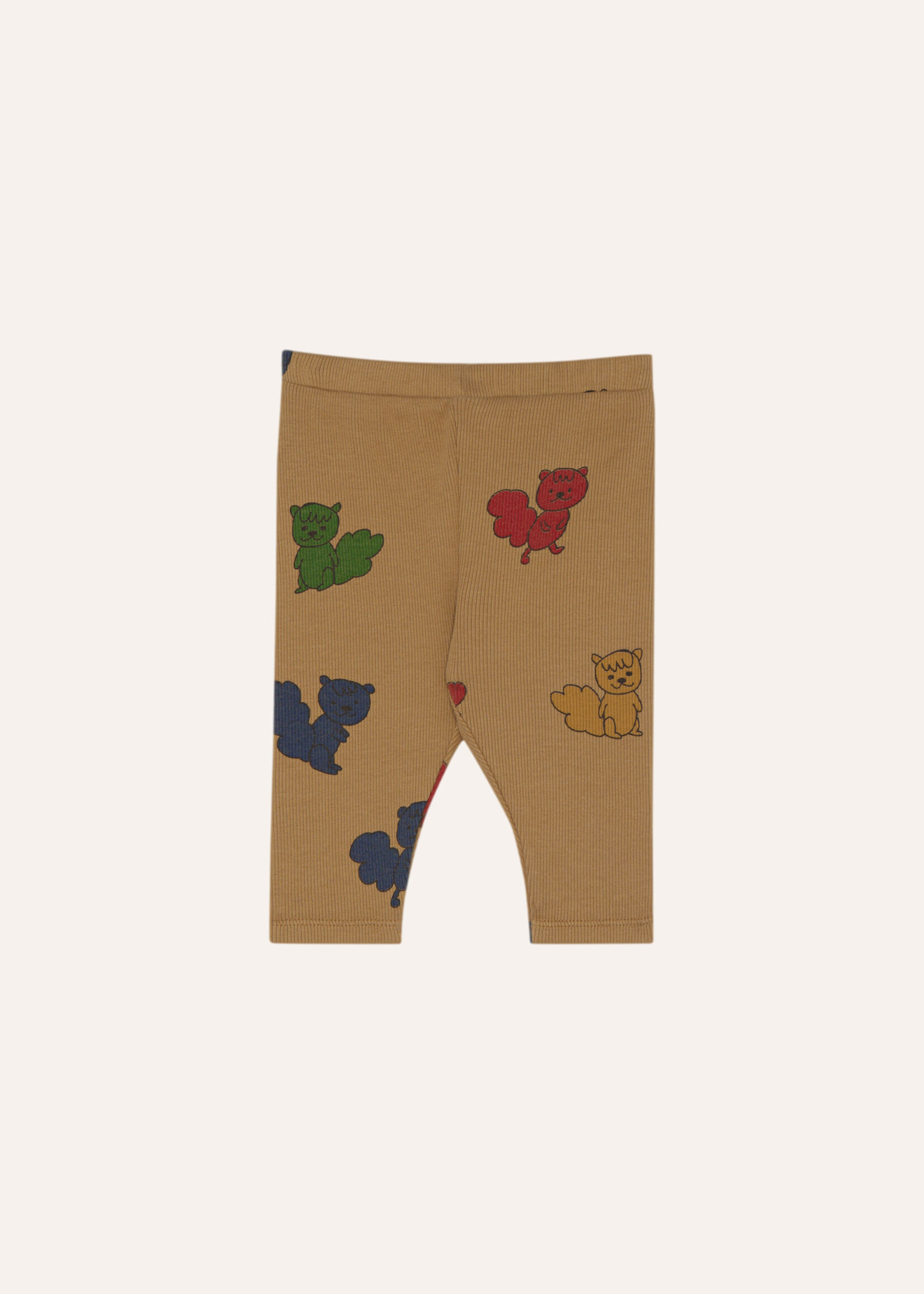 The campamento Multicolor squirrels baby legging Camel - The Campamento