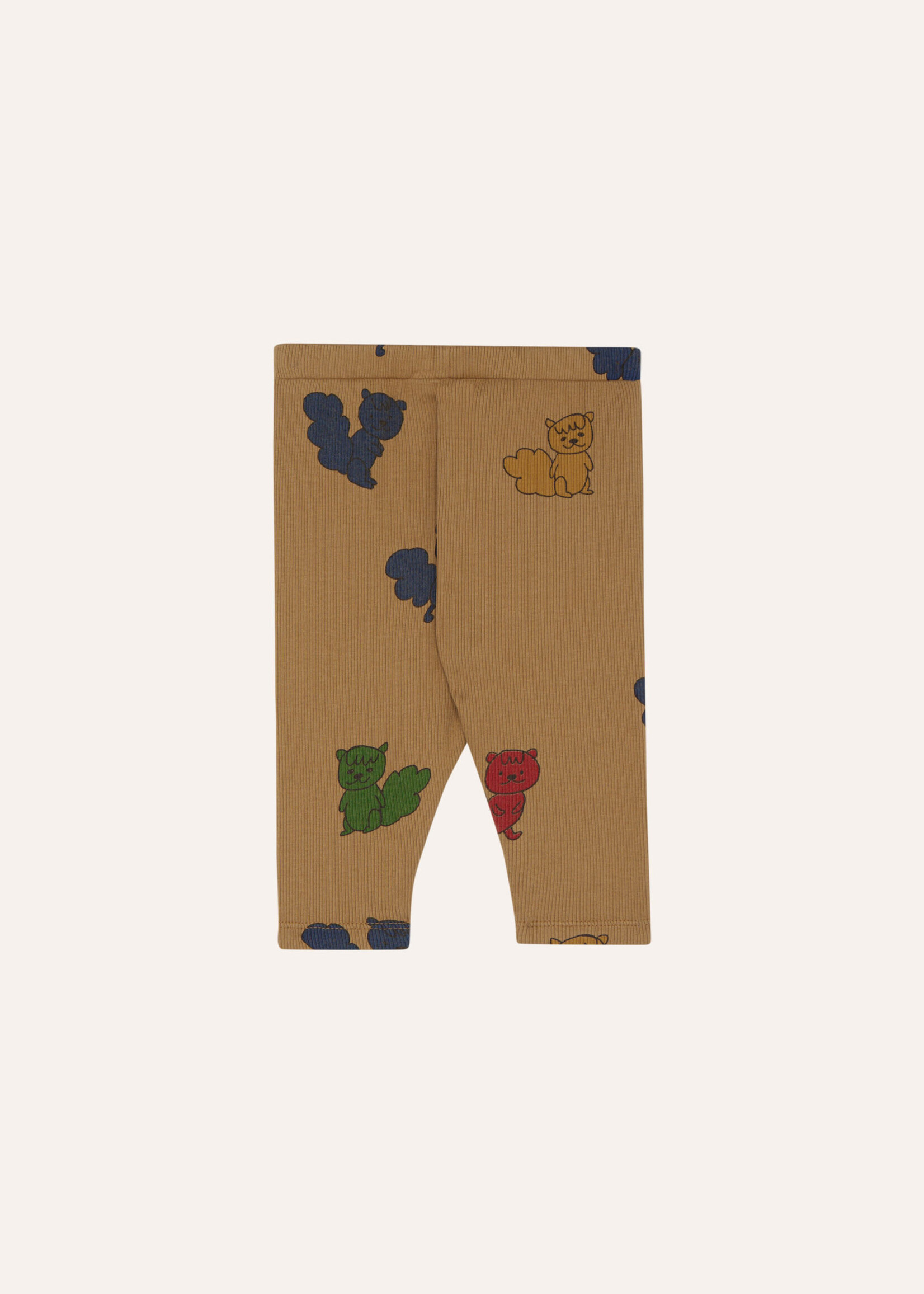 The campamento Multicolor squirrels baby legging Camel - The Campamento