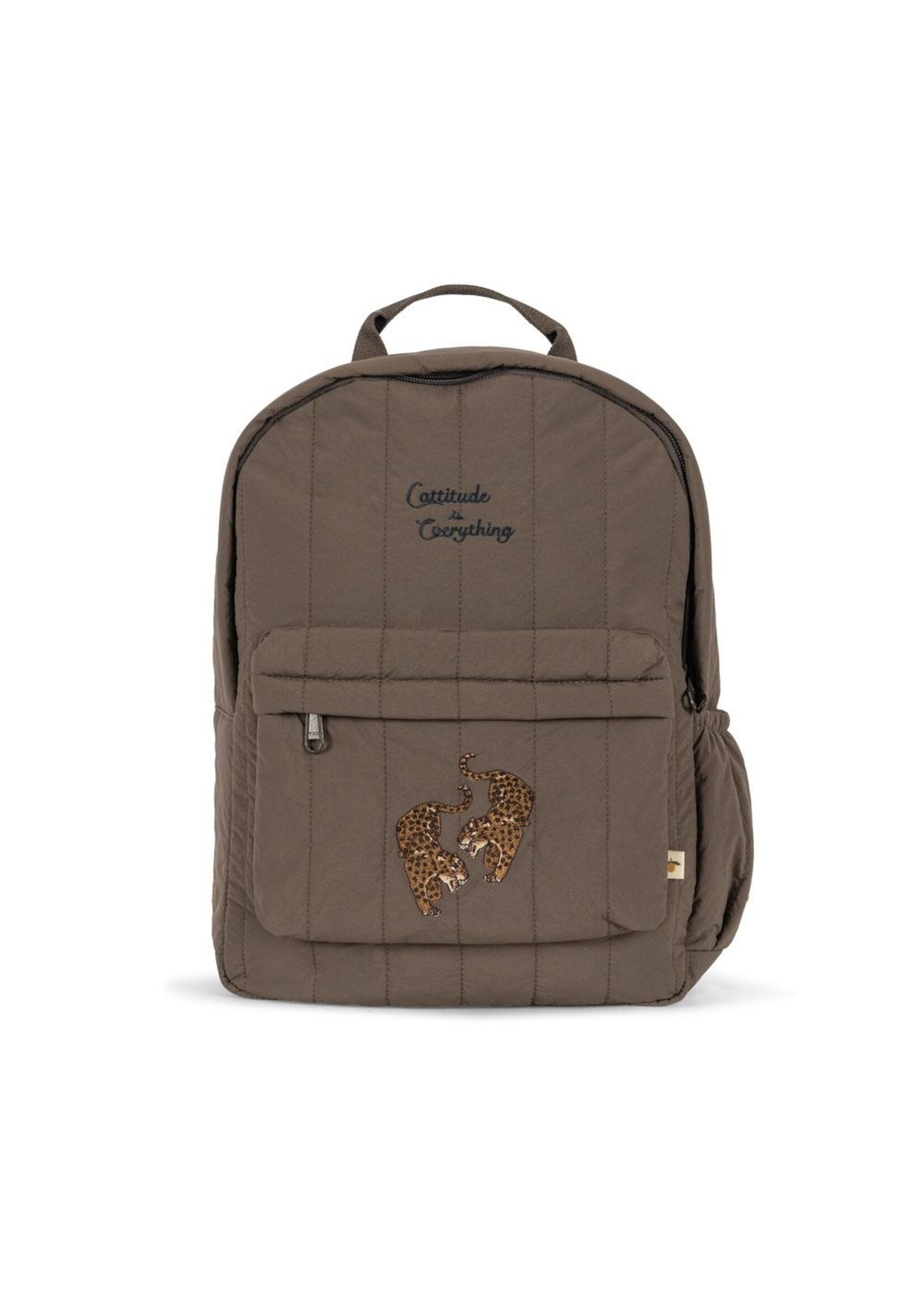 Konges Slojd Juno quilted backpack midi | Walnut - Konges Slojd