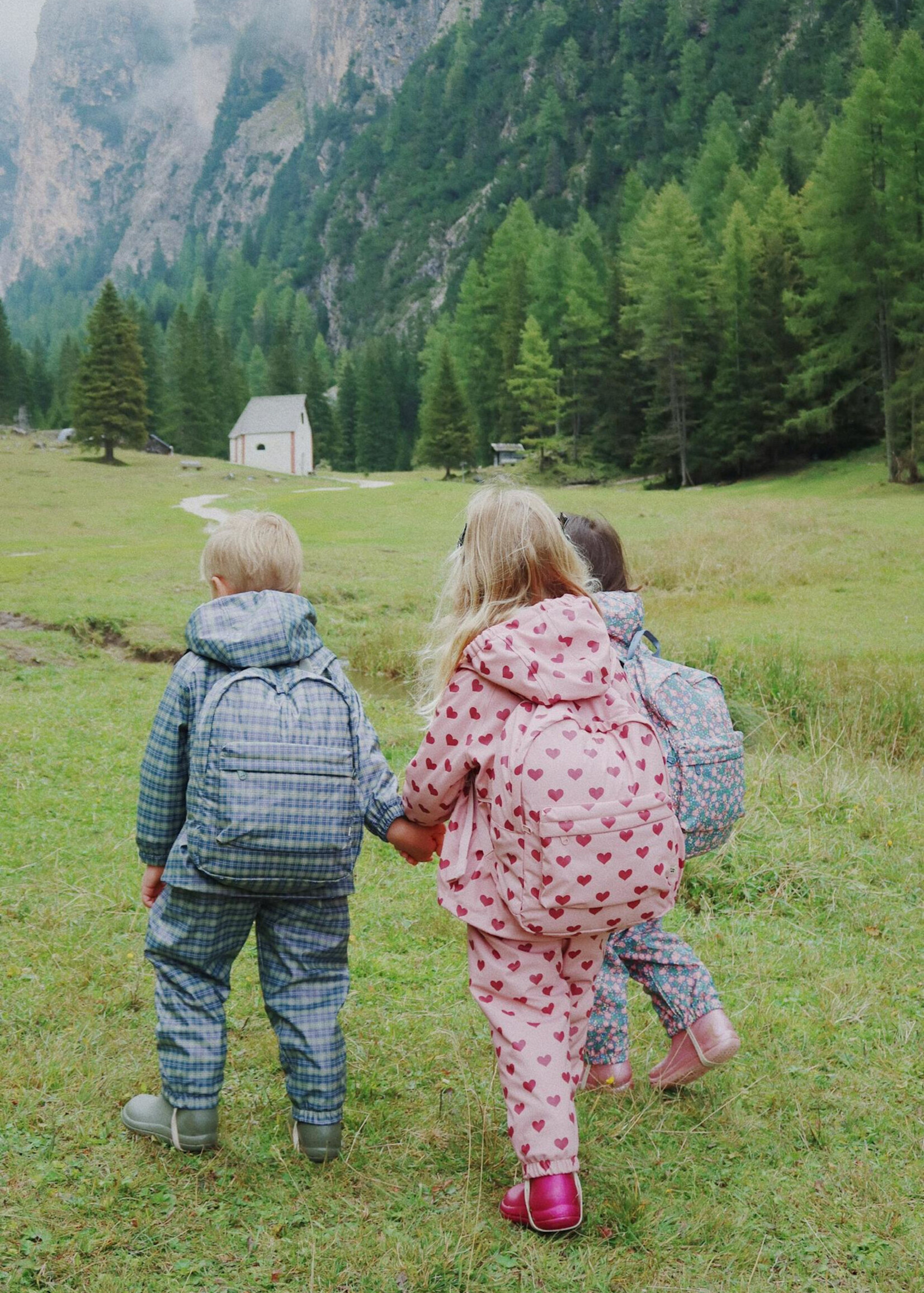 Konges Slojd Rainy kids backpack midi | Amour pink - Konges Slojd