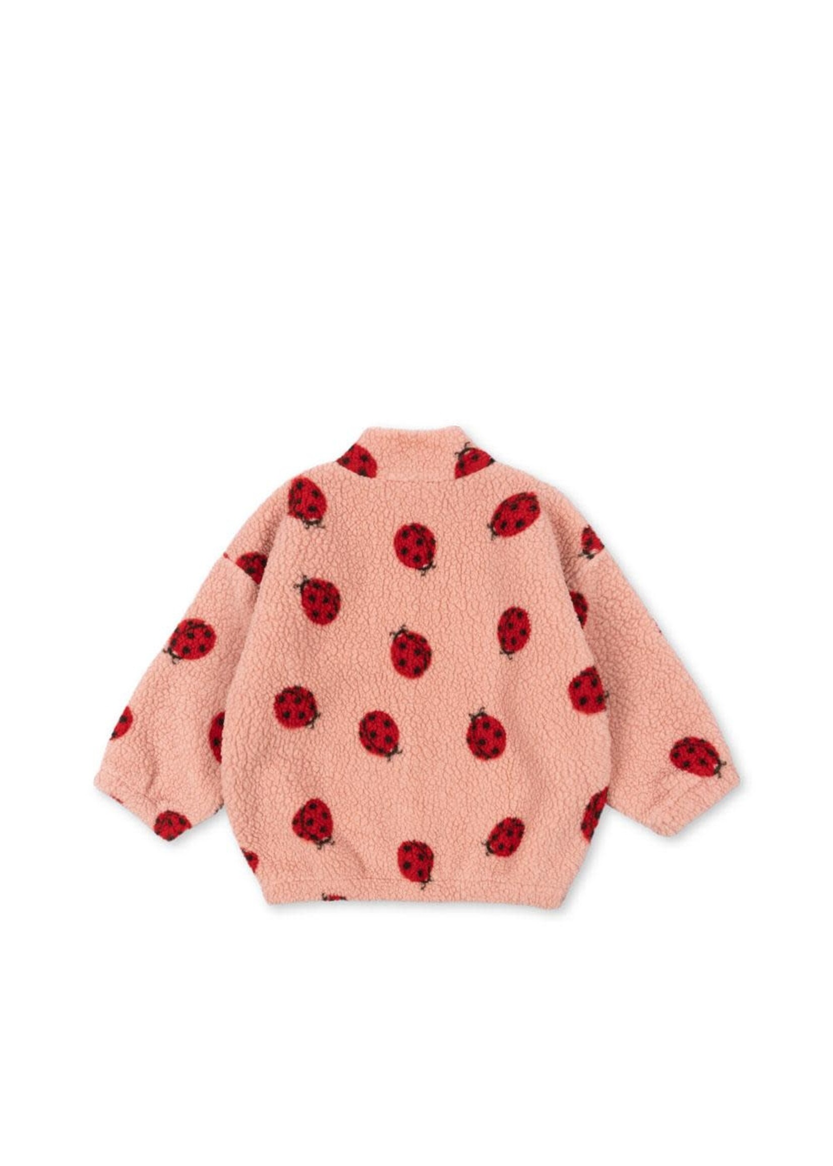 Konges Slojd Jody teddy jacket | Ladybug pink - Konges Slojd