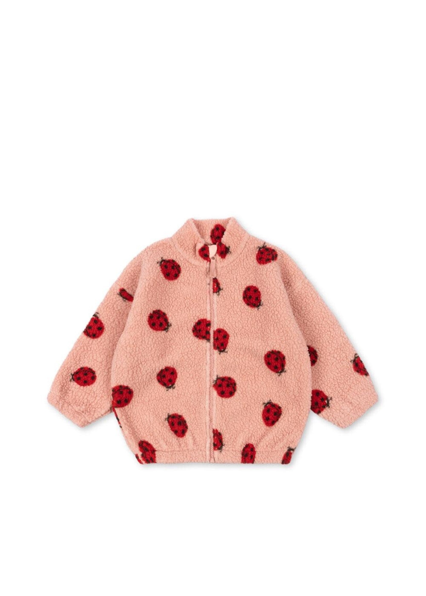 Konges Slojd Jody teddy jacket | Ladybug pink - Konges Slojd