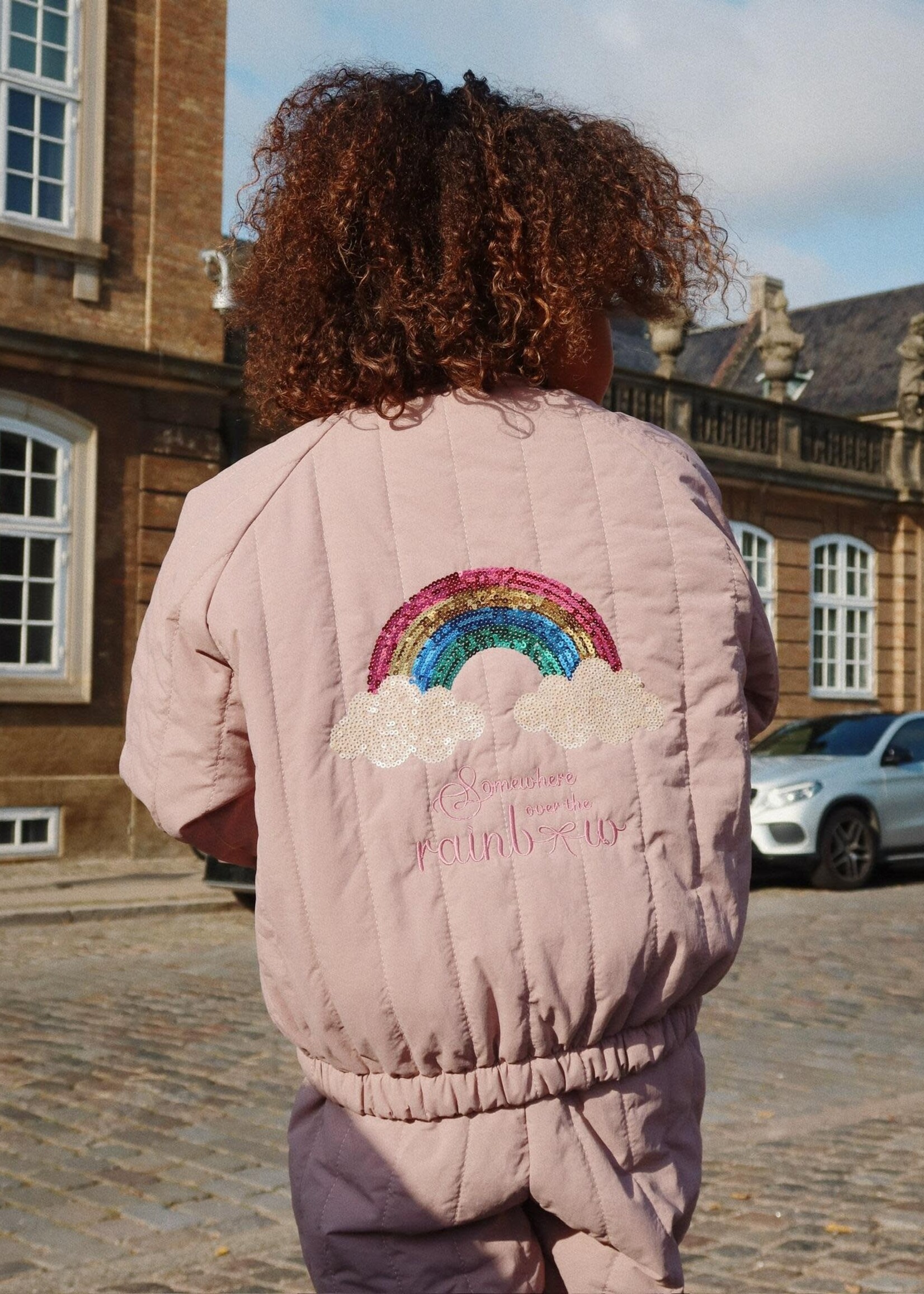 Konges Slojd Juno sequin bomber jacket | Twilight mauve - Konges Slojd