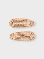 Lil Atelier Luna 2 pack hair clips | Cameo rose - Lil Atelier