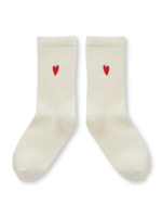 Sproet en Sprout Sport socks heart | Ivory - Sproet en Sprout