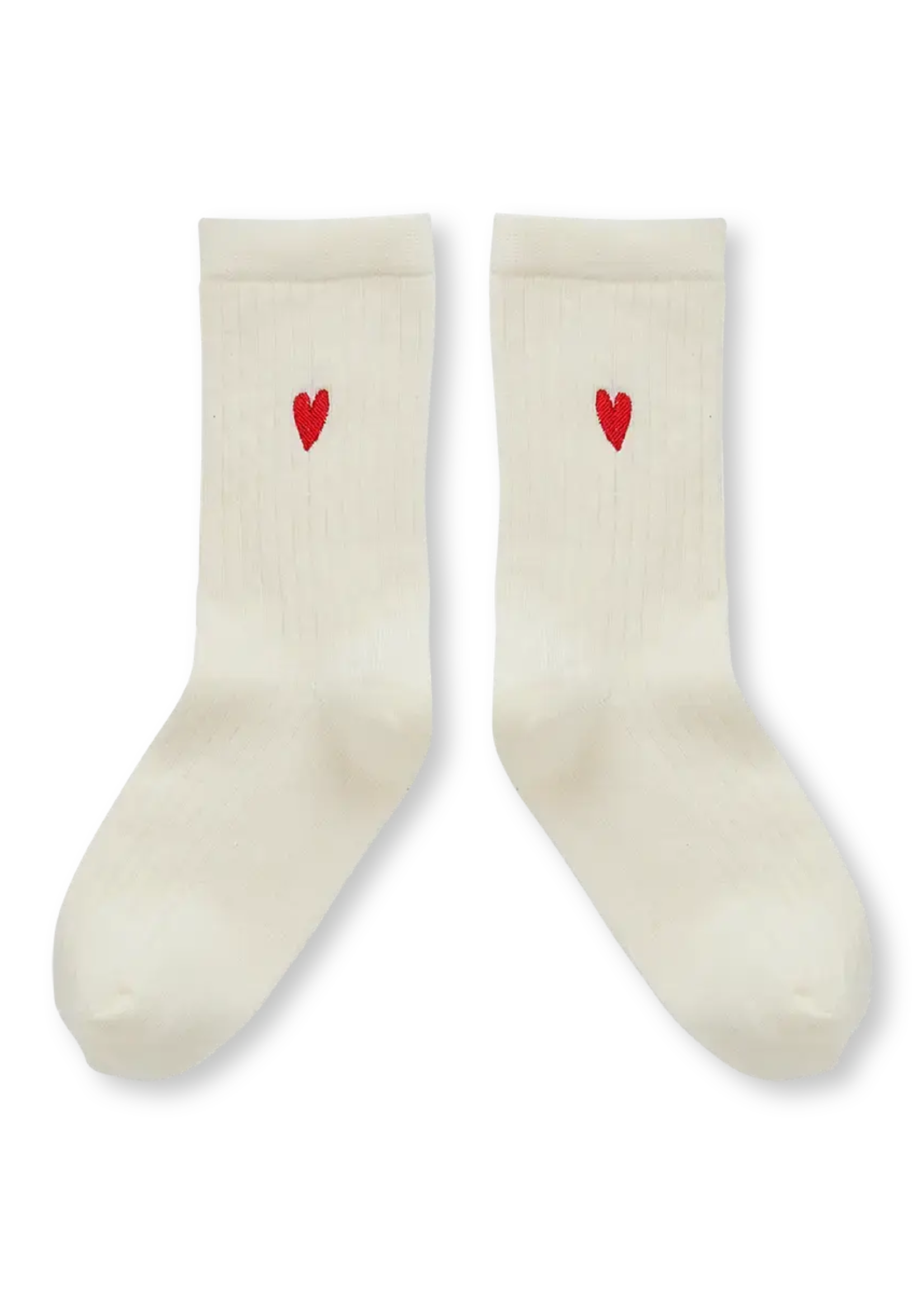 Sproet en Sprout Sport socks heart | Ivory - Sproet en Sprout