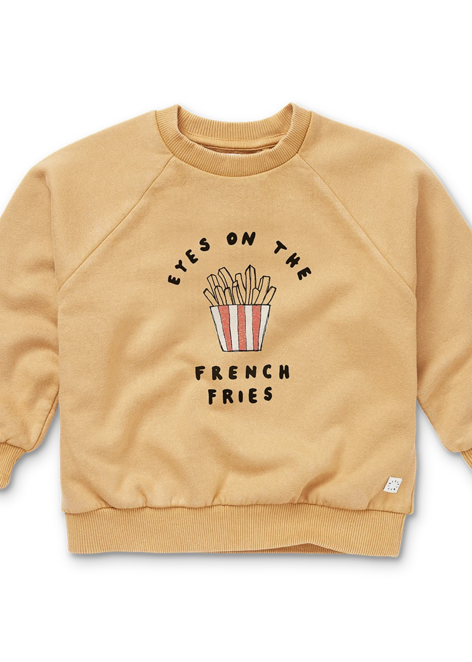 Sproet en Sprout Sweatshirt french fries | Sand - Sproet en Sprout