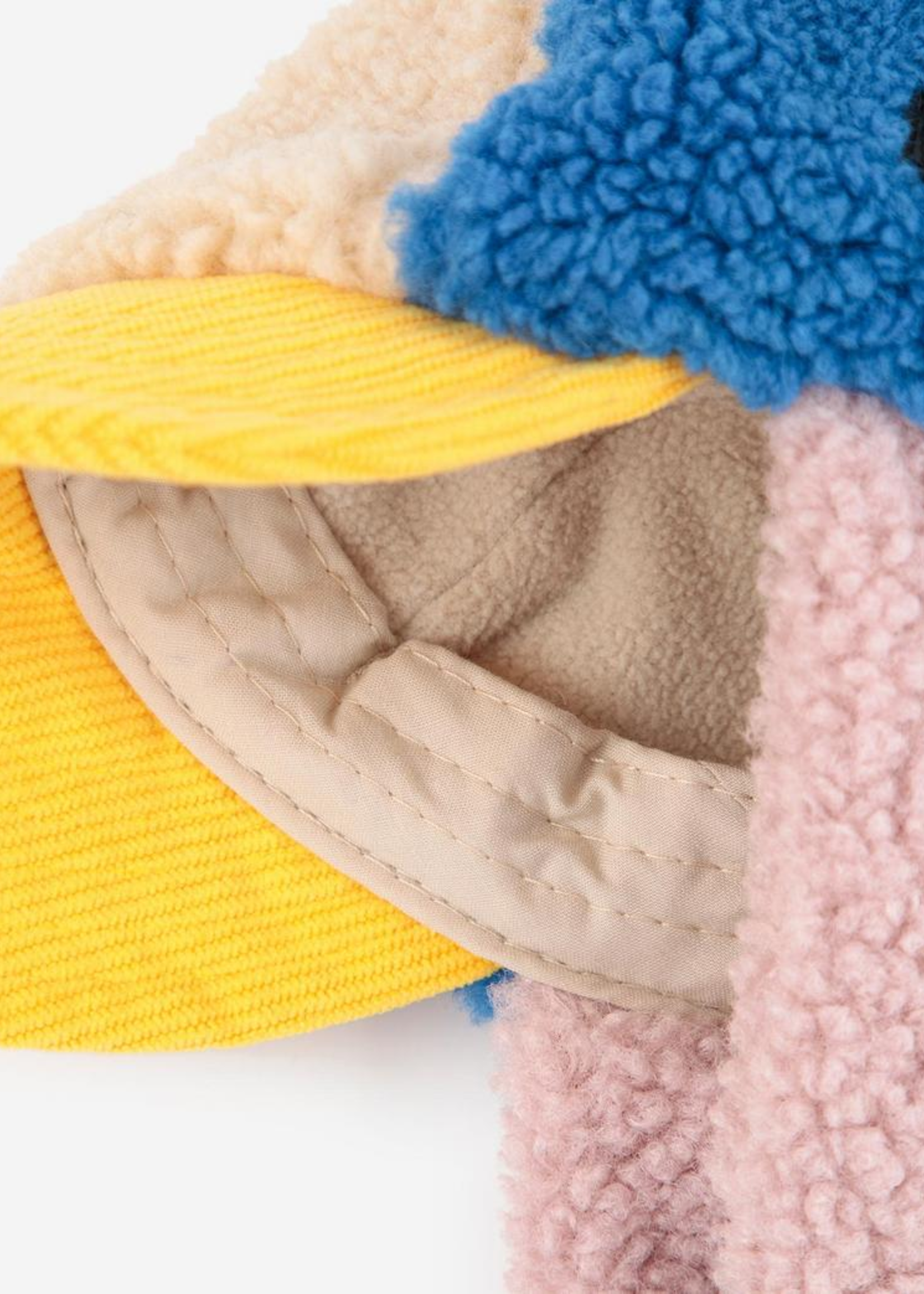 Bobo Choses Bobo Choses color block sheepskin chapka maat 50 - Bobo Choses