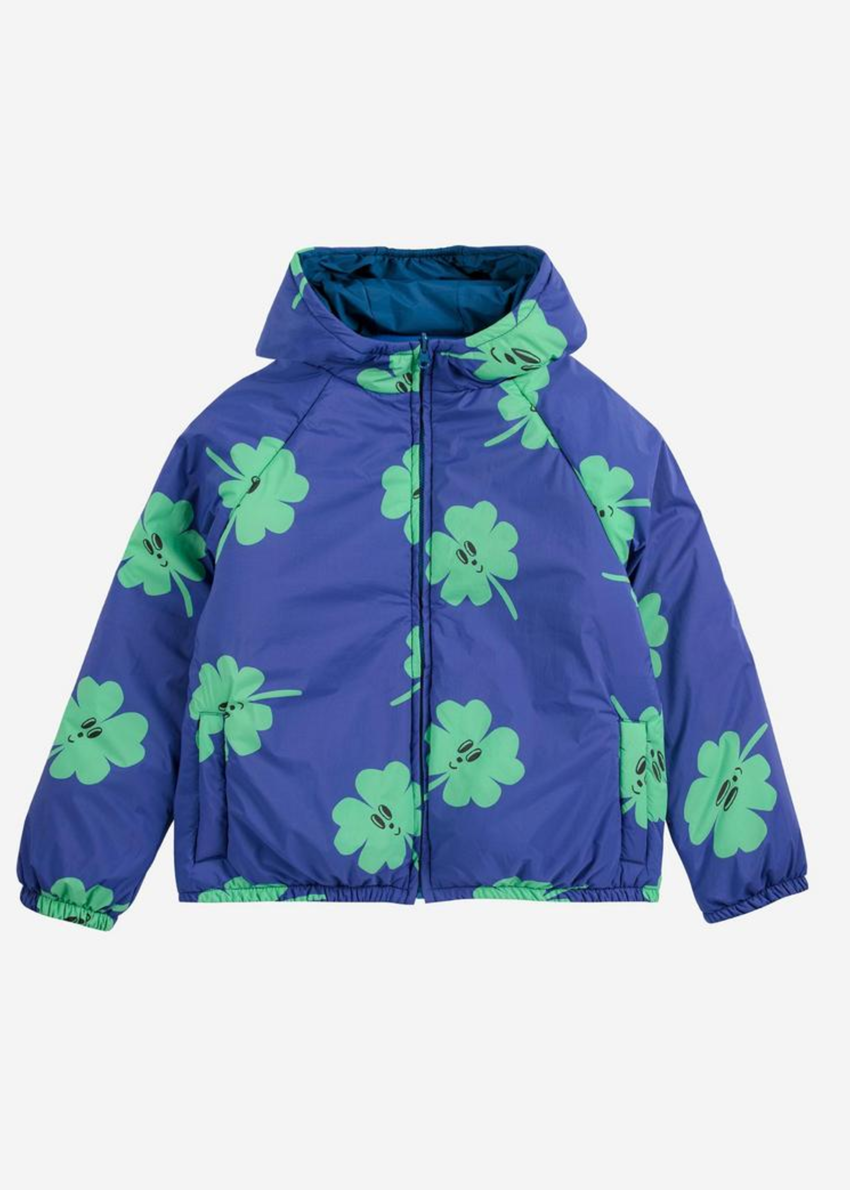 Bobo Choses Lucky Clover all over reversible anorak - Bobo Choses