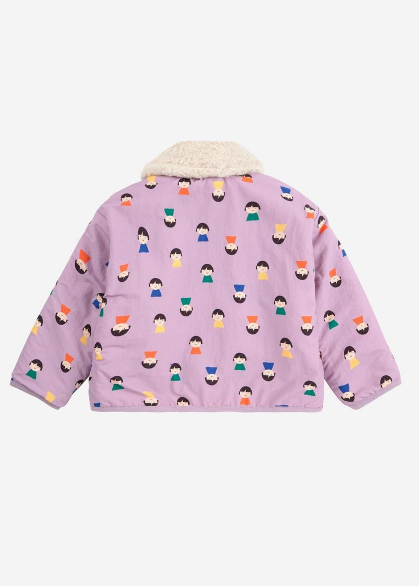 Bobo Choses Game Pawns all over reversible sheepskin jacket - Bobo Choses