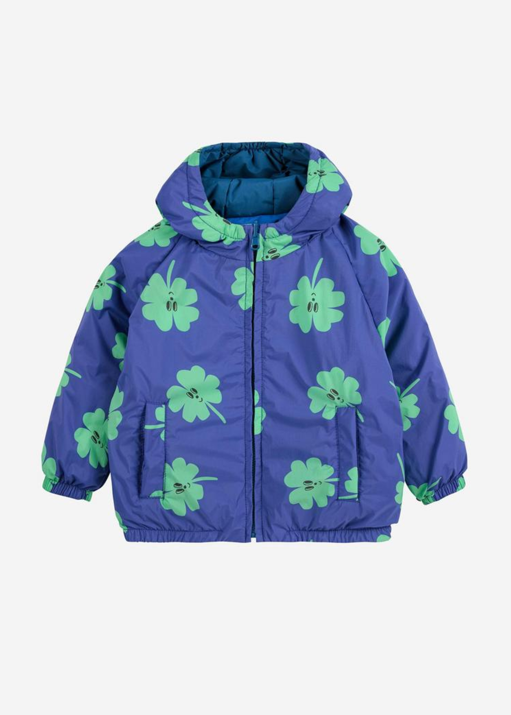 Bobo Choses Lucky Clover all over reversible jacket - Bobo Choses