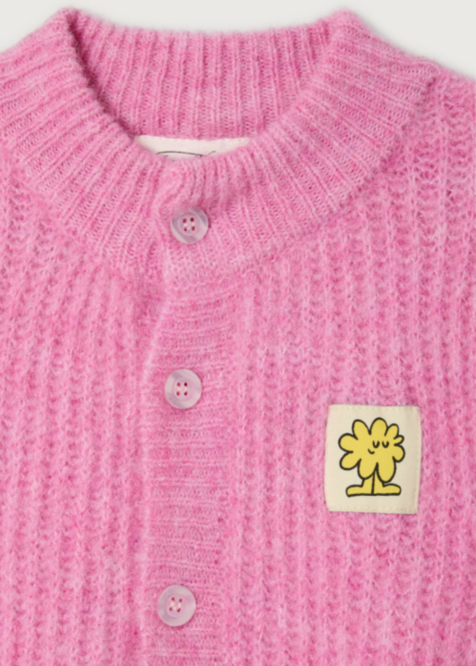 American Vintage Kids cardigan east Pink bubble melange - American Vintage