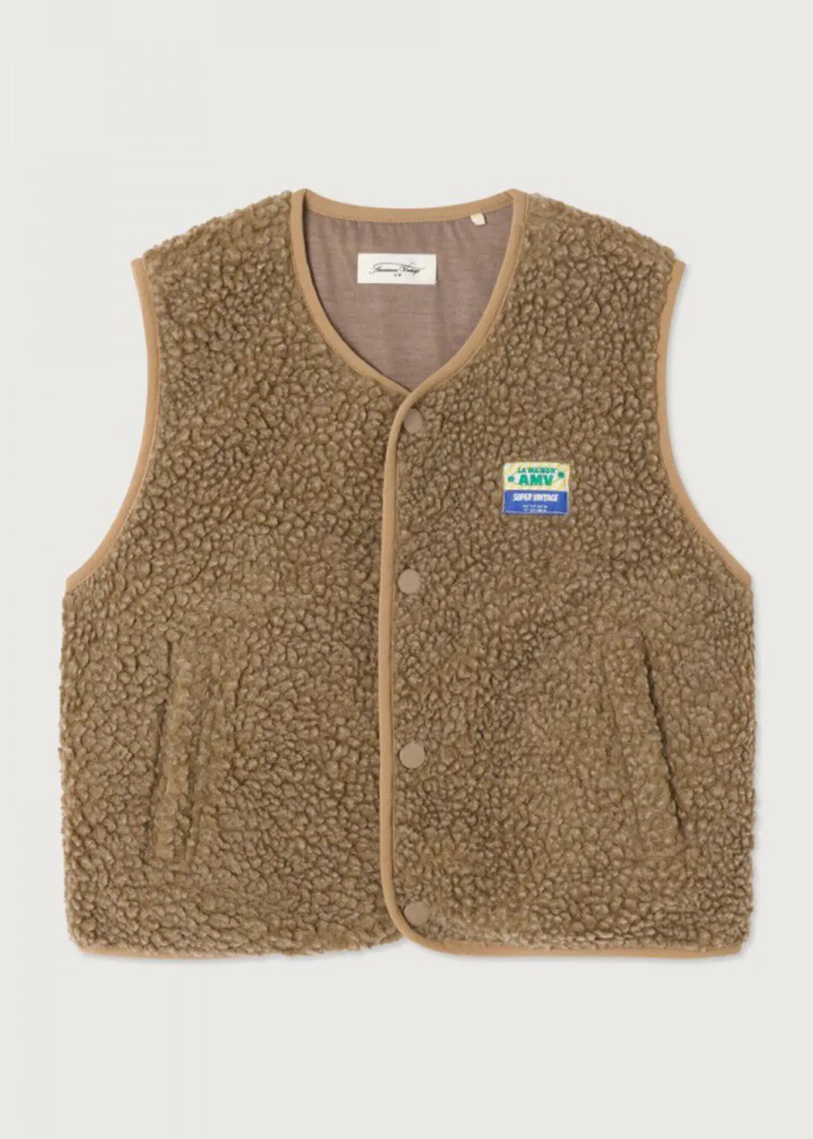 American Vintage Veste ample Nutmeg melange - American Vintage