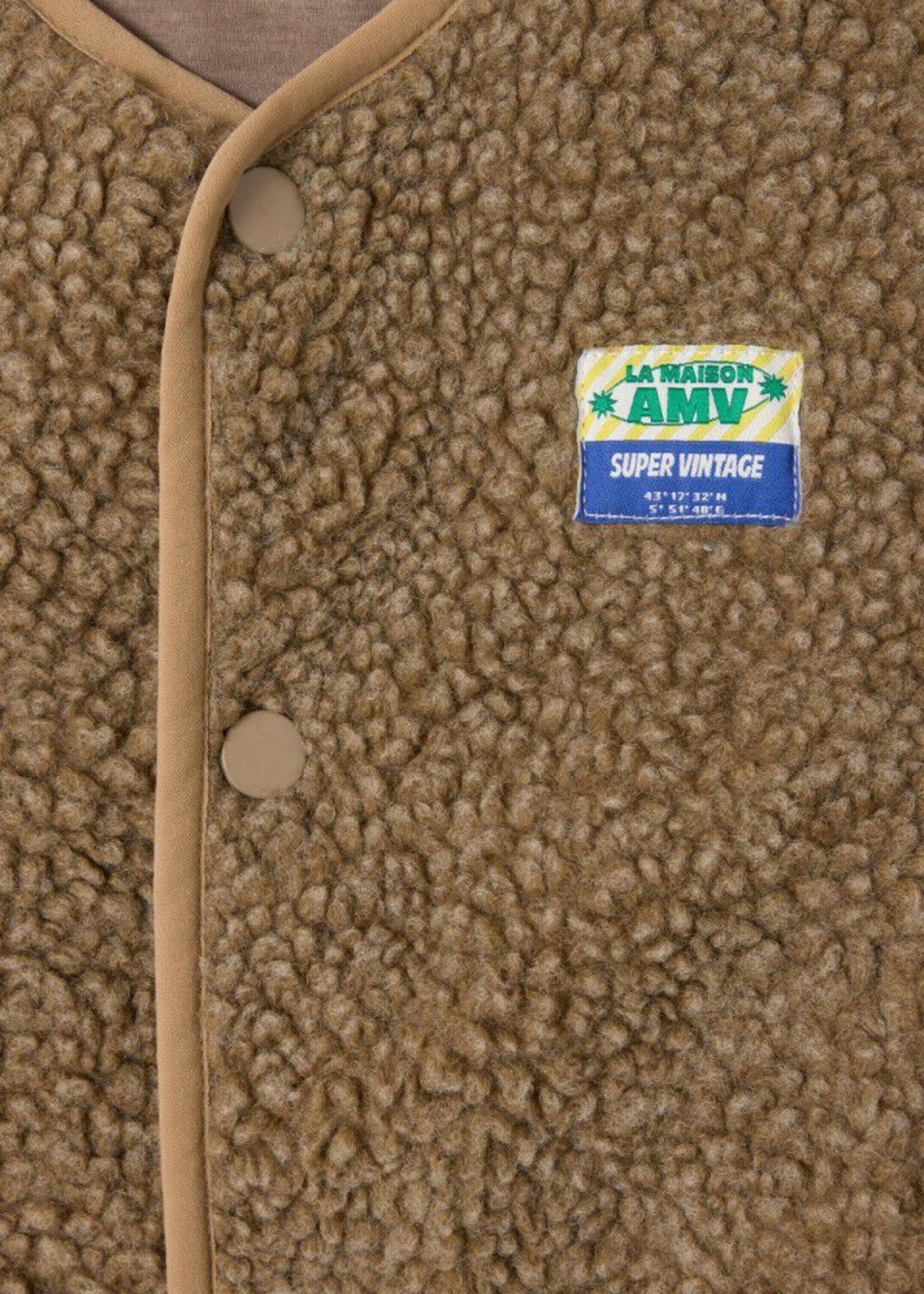 American Vintage Veste ample Nutmeg melange - American Vintage