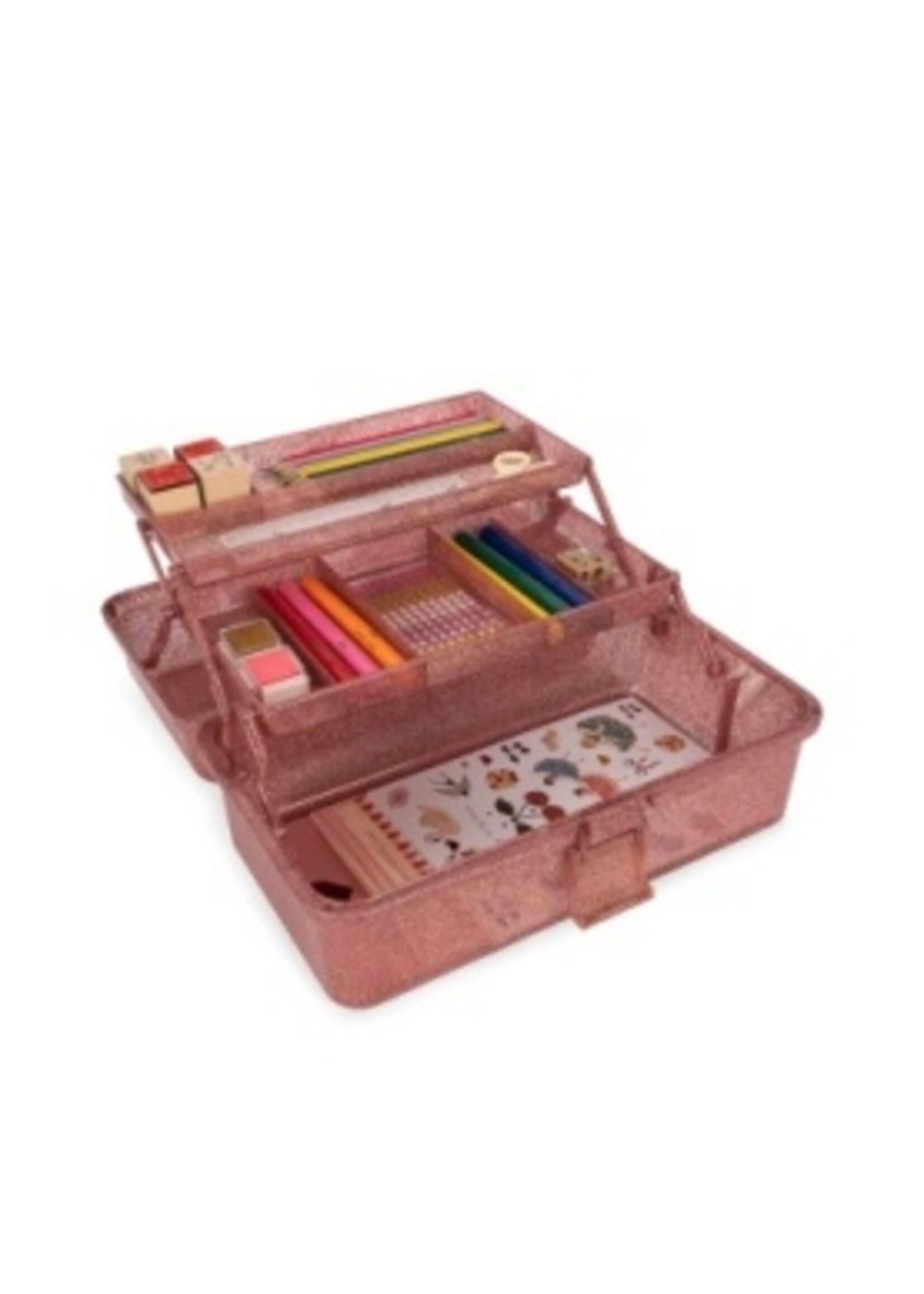 Konges Slojd Creatieve art caddy Glitter Rose - Konges Slojd