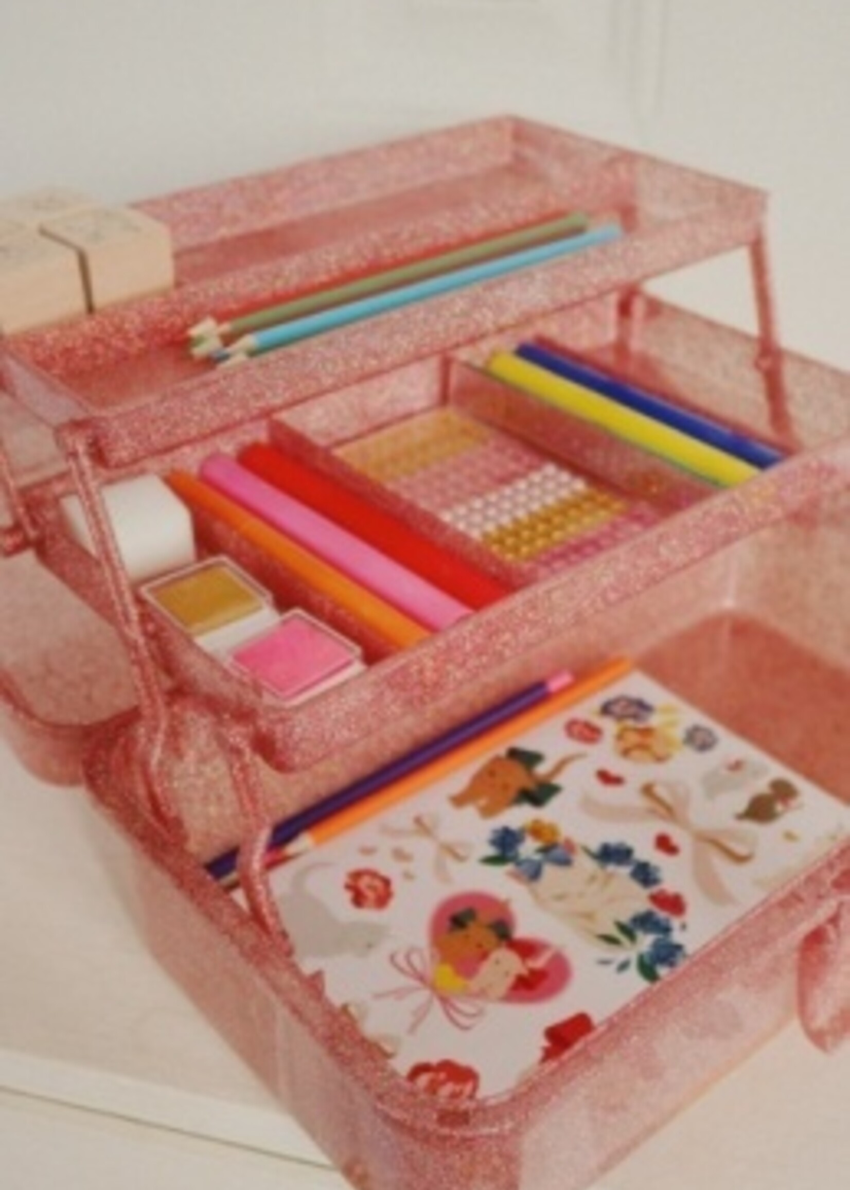 Konges Slojd Creatieve art caddy Glitter Rose - Konges Slojd