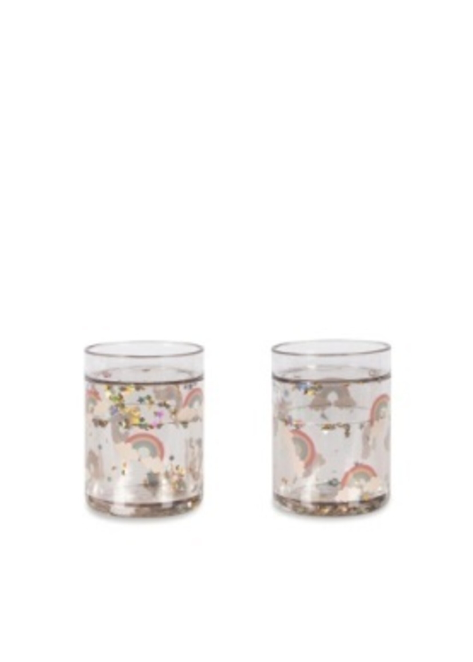 Konges Slojd 2 pack glitter cups Rainbow - Konges Slojd