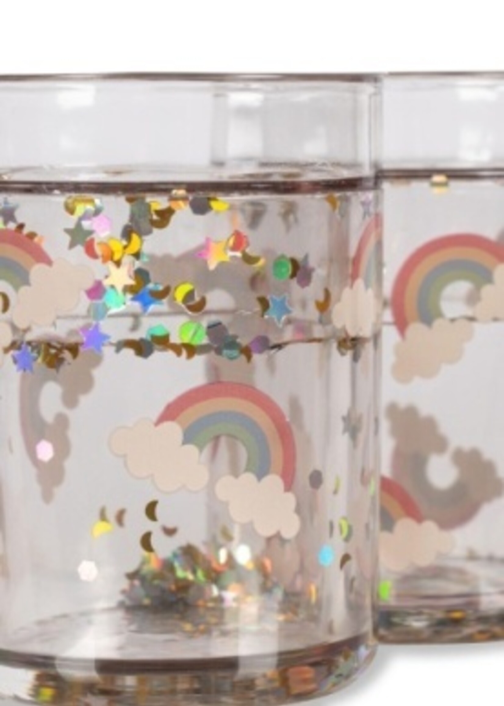 Konges Slojd 2 pack glitter cups Rainbow - Konges Slojd