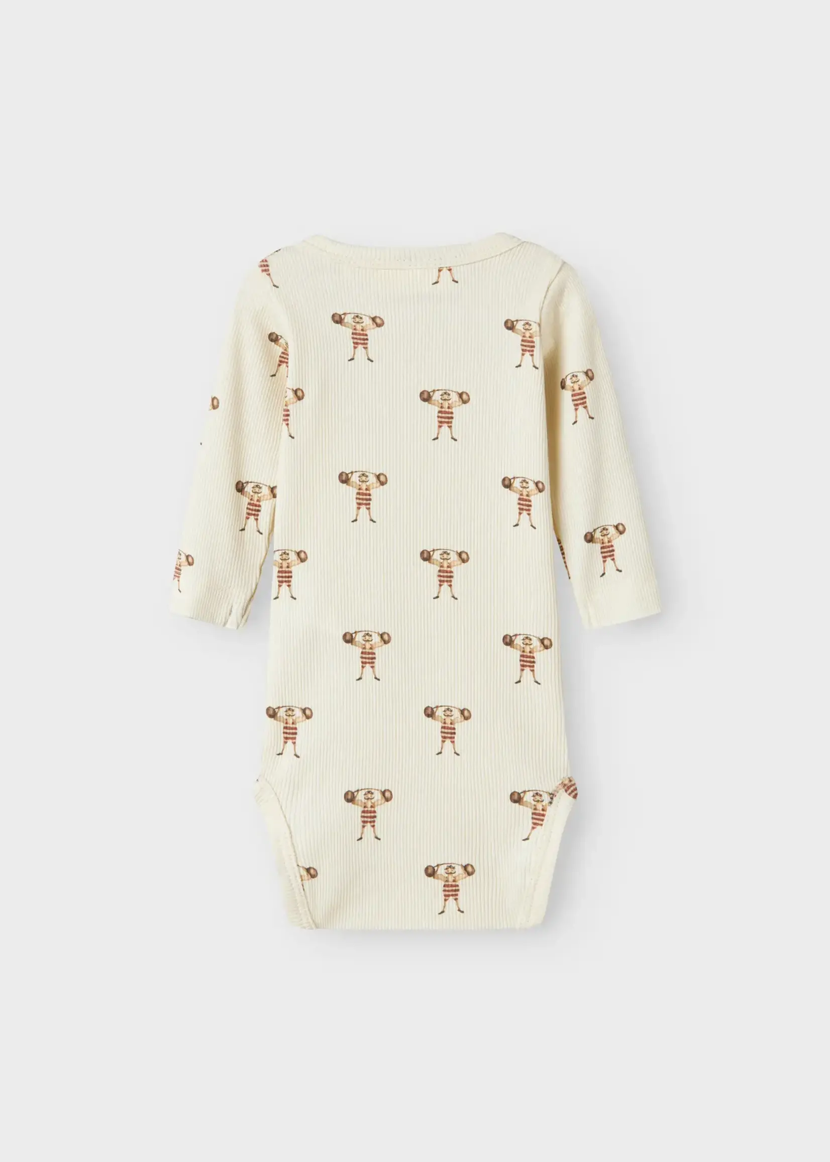 Lil Atelier Lavo enk ls slim body | Turtledove/Strong man - lil atelier