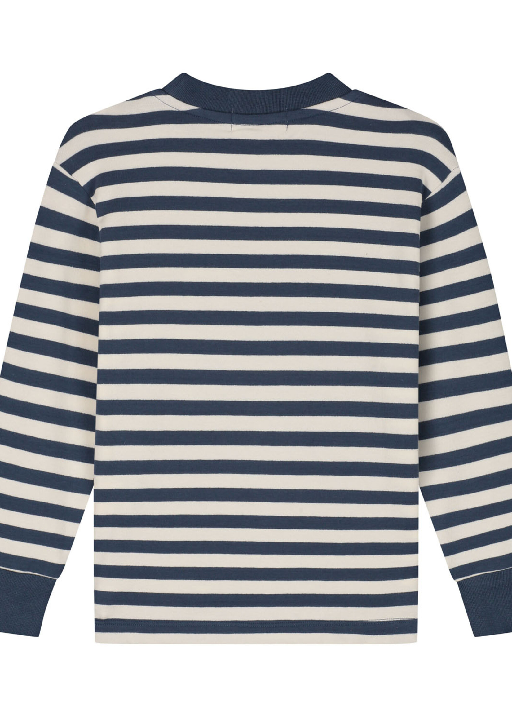 Charlie Petite Neil longsleeve stripes denim blue/ ecru - Charlie Petite