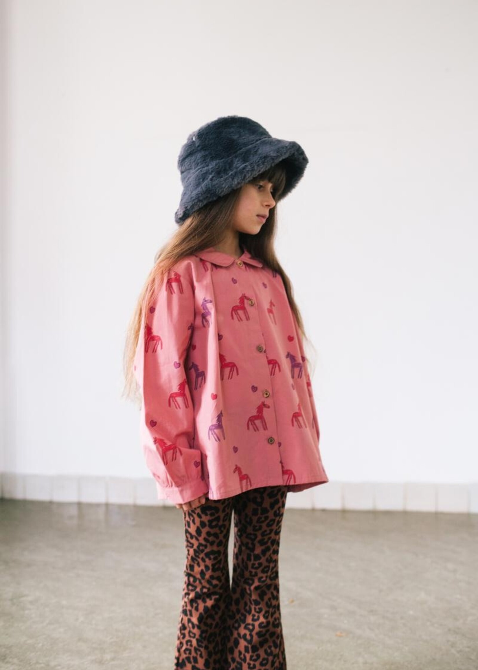 Daily Brat Leopard flared pants Hickory brown - Daily Brat