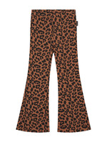 Daily Brat Leopard flared pants Hickory brown - Daily Brat