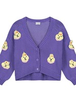 Daily Brat Lady arabella knitted cardigan Soft purple - Daily Brat