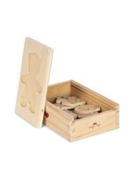 Konges Slojd Wooden teddy dress up puzz | Dusty pink - Konges slojd