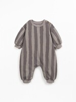 Play Up Printed fleece Dungaree Light grey - Play Up