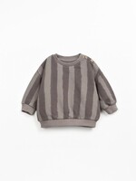 Play Up Printed fleece sweater Light grey - Play Up