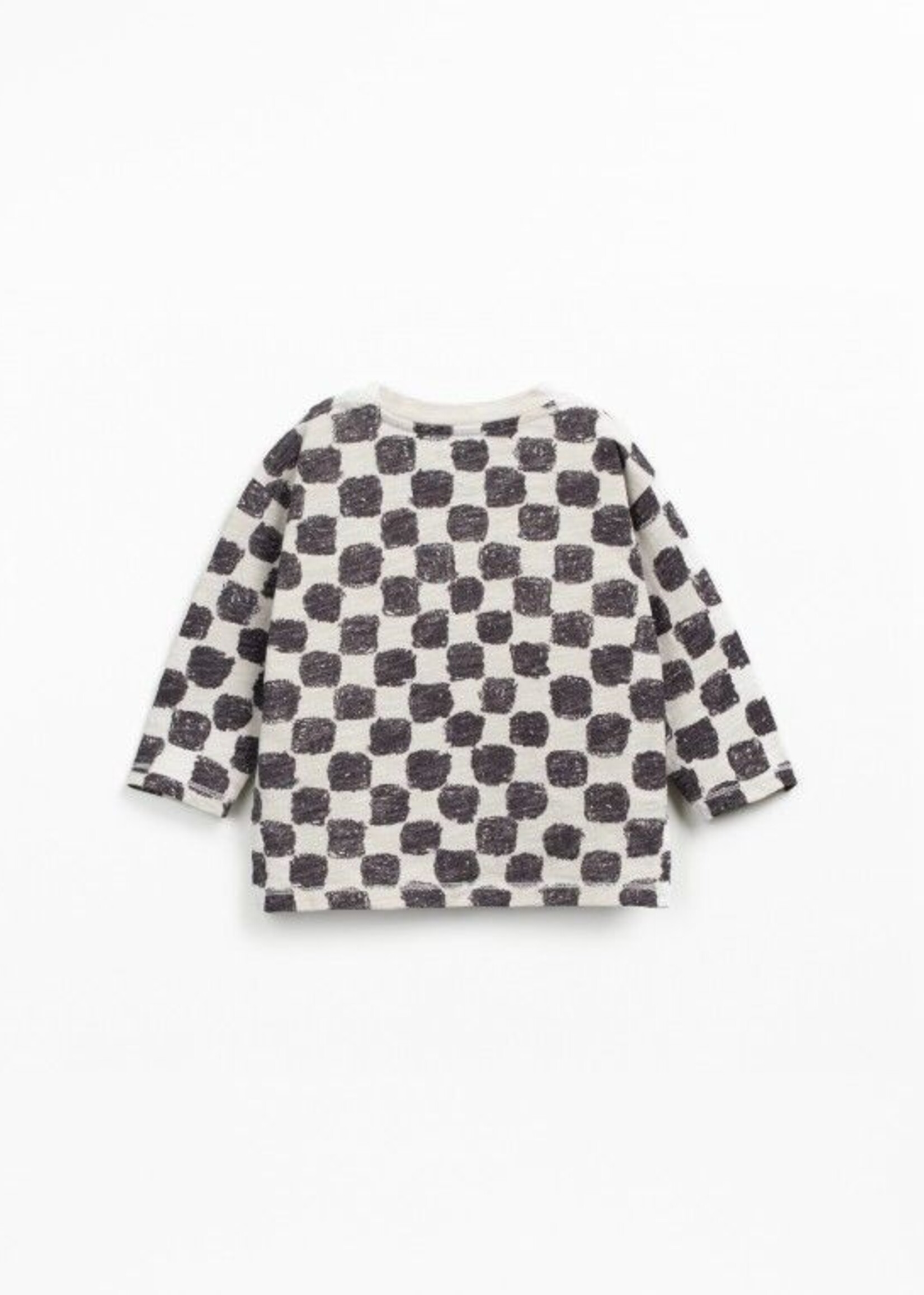 Play Up Printed flame jersey ls tshirt tones grafite - Play Up