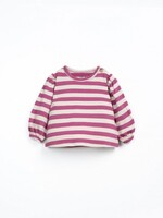 Play Up Striped jersey ls tshirt Beetroot - Play Up